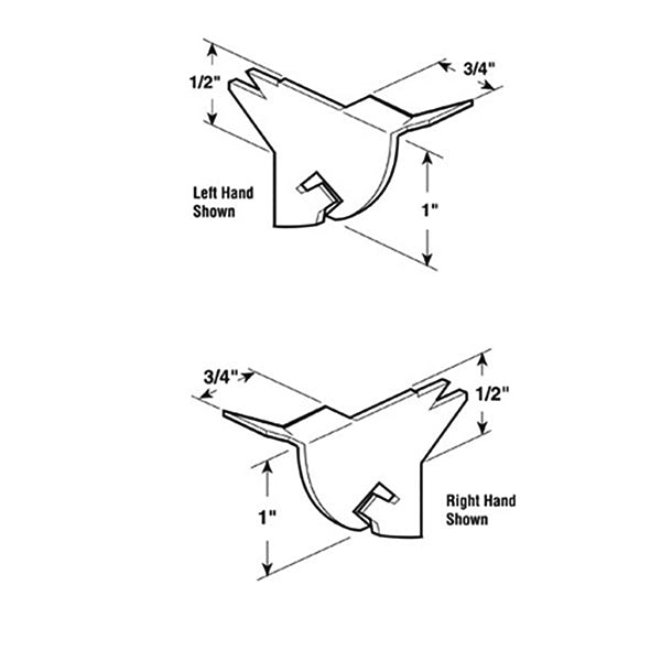 Inside Blade Swivel Latches for Sliding Window Channel Left and Right Hand - Inside Blade Swivel Latches for Sliding Window Channel Left and Right Hand