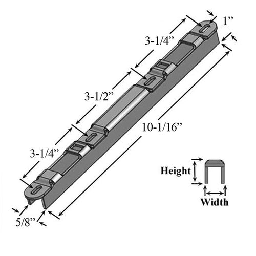 Narrow Sliding Door Strike Plate Keeper 1