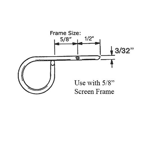 Window Screen Lock Pin, 3/32 inch Diameter - 6 pack - Window Screen Lock Pin, 3/32 inch Diameter - 6 pack
