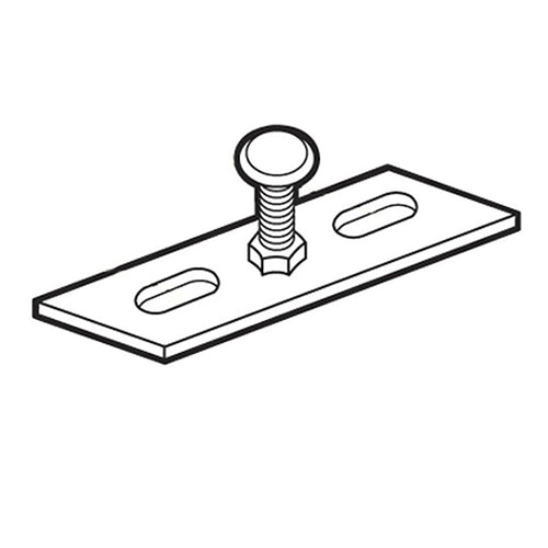 Strike for Sliding Door, 1-3/8 inch, Surface-Mounted - Strike for Sliding Door, 1-3/8 inch, Surface-Mounted