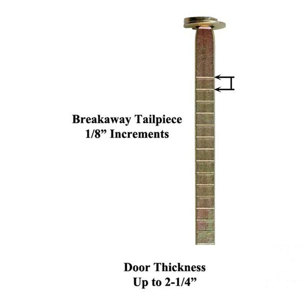 Replacement Cylinder Tail Piece with Break Off Tabs 60mm Length - Replacement Cylinder Tail Piece with Break Off Tabs 60mm Length