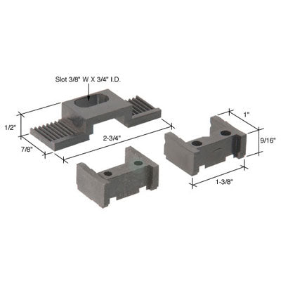 Latch Repair Kit - Sliding Patio Door, Plastic - Black - Latch Repair Kit - Sliding Patio Door, Plastic - Black