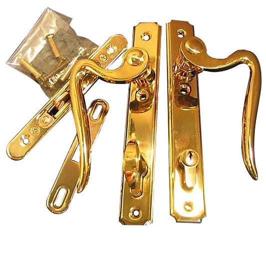 Atrium Sliding Patio Door Dummy Handle Set Polished Brass