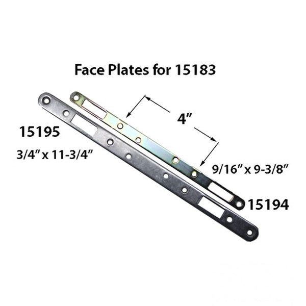 Short Trim Face Plate for 2-Point Mortise Lock 9/16