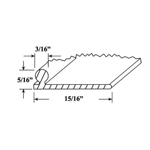6 Foot Replacement Track for Sliding Glass Door - Aluminum - 6 Foot Replacement Track for Sliding Glass Door - Aluminum