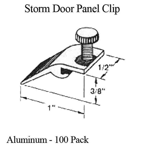 Self Locking Storm Door Panel Clip 100 Pack - Self Locking Storm Door Panel Clip 100 Pack