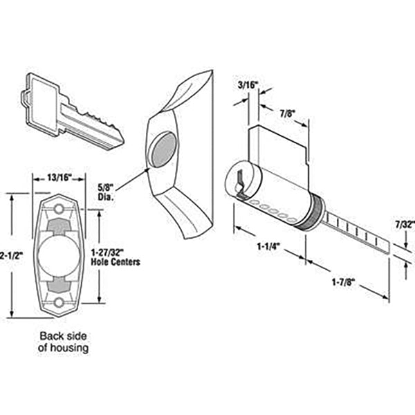 Keyed Locking Unit for Sliding Patio Door - Keyed Locking Unit for Sliding Patio Door