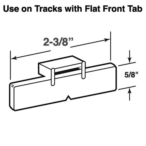 DRAWER TRACK FRONT PLATE - DRAWER TRACK FRONT PLATE