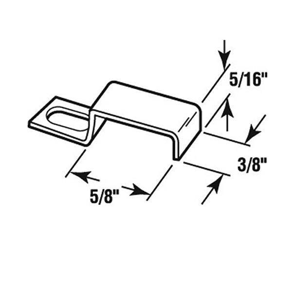 Keller Window Screen Clips, Aluminum - 12 Pack - Keller Window Screen Clips, Aluminum - 12 Pack