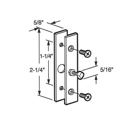 Keeper - Sliding Patio Door, Steel - Aluminum - Keeper - Sliding Patio Door, Steel - Aluminum