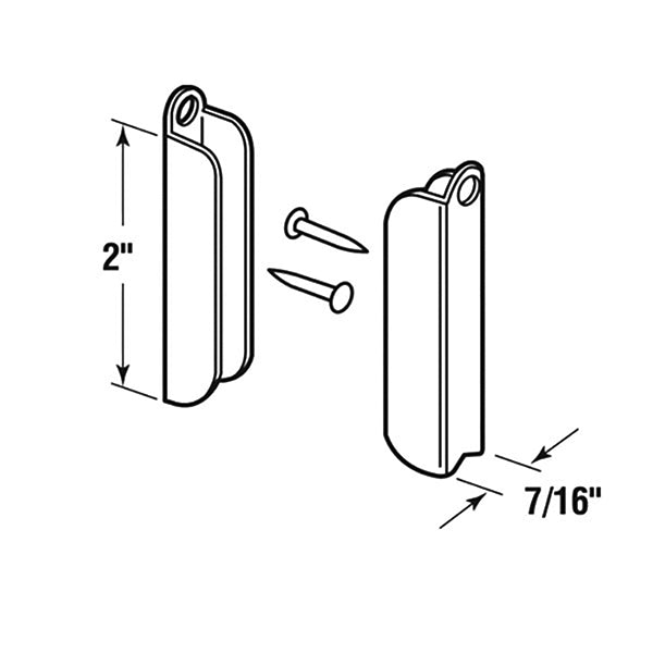 Screen Window Top Hanger, 7/16 Inch, White - 6 Pack - Screen Window Top Hanger, 7/16 Inch, White - 6 Pack