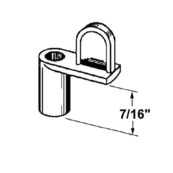 Diecast Window Screen Clips 7/16” Mill Finish - Diecast Window Screen Clips 7/16” Mill Finish