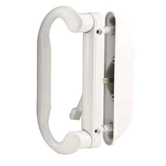 Sliding Patio Door Handle Set White Interior and Exterior Door Pulls