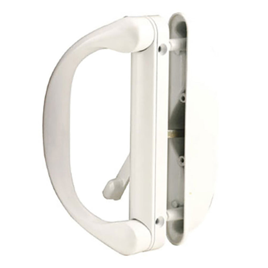 Handle Set for Sliding Patio Door Diecast Inside and Outside Pull White - Handle Set for Sliding Patio Door Diecast Inside and Outside Pull White