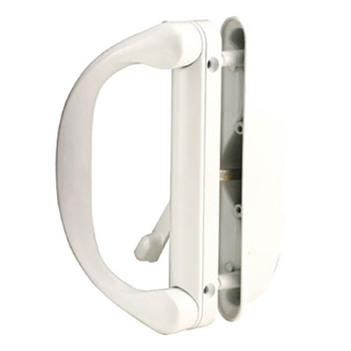 Handle Set for Sliding Patio Door Diecast Inside and Outside Pull White - Handle Set for Sliding Patio Door Diecast Inside and Outside Pull White