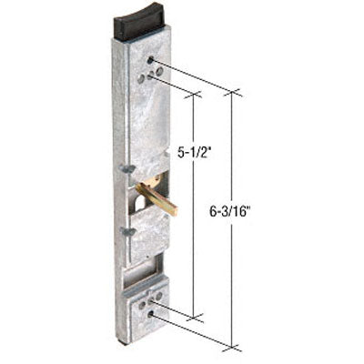 Handle Set for Sliding Patio Door Extruded Aluminum Housing Hook Style Latch - Handle Set for Sliding Patio Door Extruded Aluminum Housing Hook Style Latch