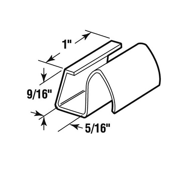 Window Screen Retainer Clip, Vinyl - Black - Window Screen Retainer Clip, Vinyl - Black