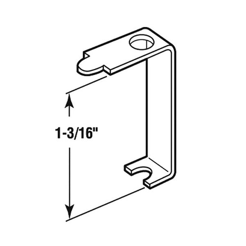 Casement Clips Aluminum 1-3/16