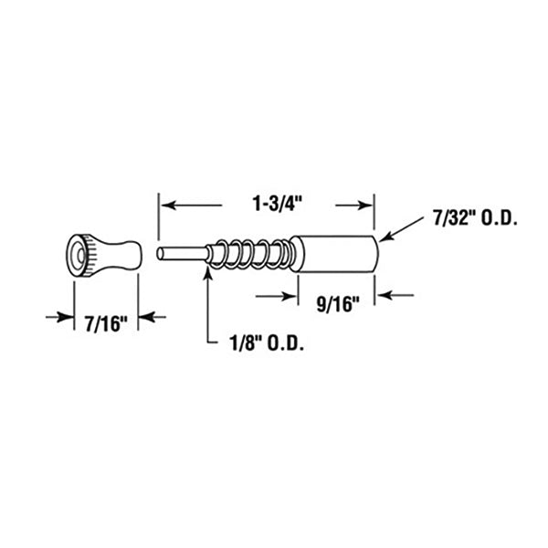 Spring Loaded Plunger Latch for Aluminum Frame Screens - Spring Loaded Plunger Latch for Aluminum Frame Screens