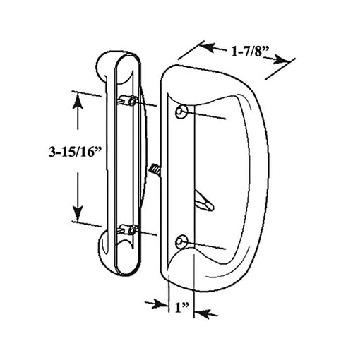 Door Handle For Sliding Glass Patio Doors Reversible Handling Metal Door Handle - Door Handle For Sliding Glass Patio Doors Reversible Handling Metal Door Handle