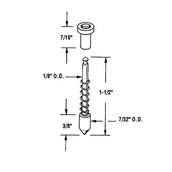 Spring Loaded Plunger Latch 1-1/2