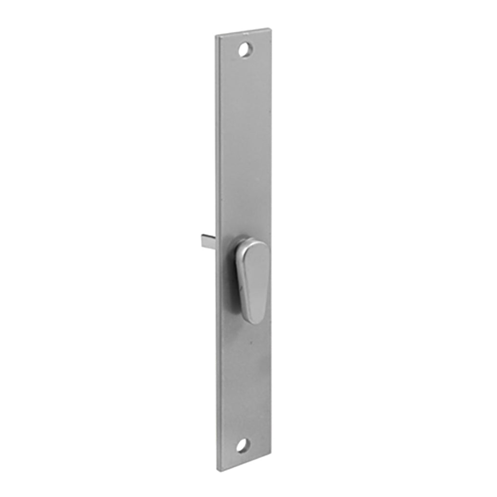 Latch Lever (Thumbturn) & Escutcheon Plate, Sliding Patio Door, Aluminum - Latch Lever (Thumbturn) & Escutcheon Plate, Sliding Patio Door, Aluminum