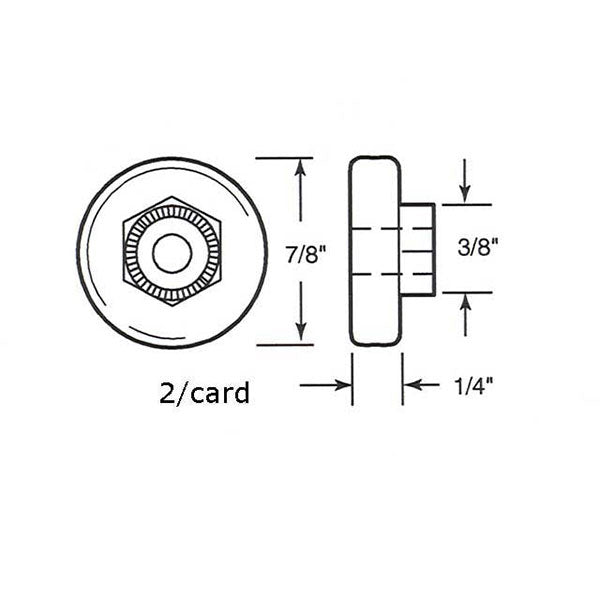 Nylon Ball Bearing Wheel Roller for Shower Doors 7/8