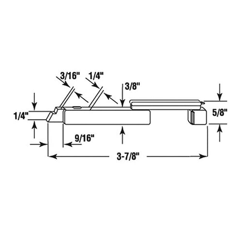 Nylon Slide Bolts for Storm Windows - Nylon Slide Bolts for Storm Windows