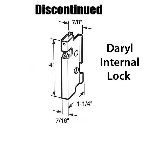 Keeper - Sliding Patio Door, Stamped Steel - Aluminum - Keeper - Sliding Patio Door, Stamped Steel - Aluminum