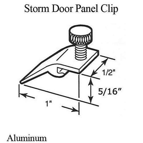 Storm Door Panel Clip 3/8 Inch Offset - Storm Door Panel Clip 3/8 Inch Offset