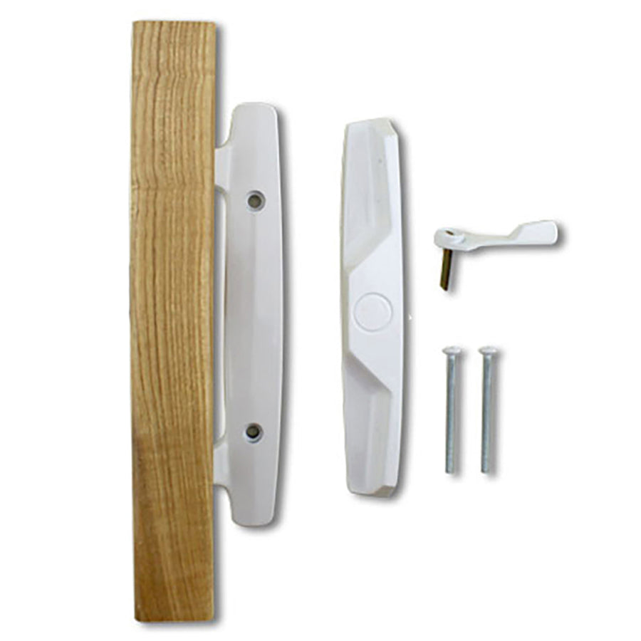 Door Handle For Sliding Patio Doors Wood Handle Outside Pull and Plastic Interior Pull - Door Handle For Sliding Patio Doors Wood Handle Outside Pull and Plastic Interior Pull