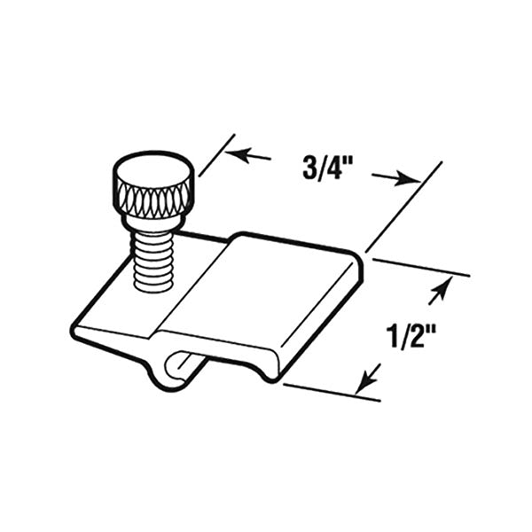 Storm Door Panel Clip with Thumb Screw - Storm Door Panel Clip with Thumb Screw