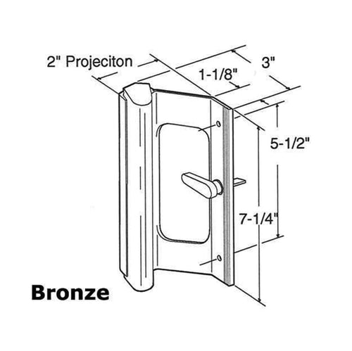 Handle set  5-1/2 - Bronze - Handle set  5-1/2 - Bronze