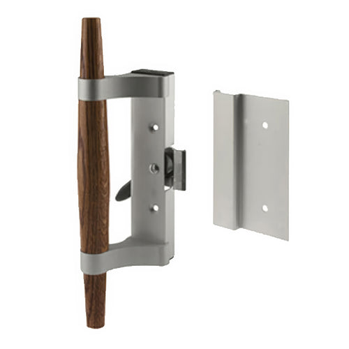 Handle Set - Sliding Patio Door, International - Clamp Latch - Aluminum - Handle Set - Sliding Patio Door, International - Clamp Latch - Aluminum