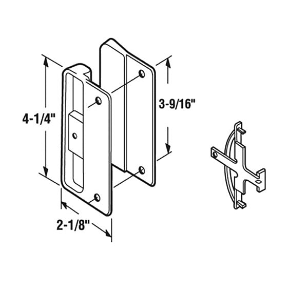 Internal Latch-Sliding Screen Door Latch  / Pull - Internal Latch-Sliding Screen Door Latch  / Pull