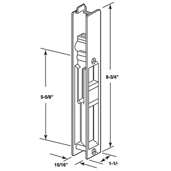 Patio Door Handle Set Flush Type Dummy - Patio Door Handle Set Flush Type Dummy
