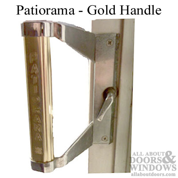 Daryl Patiorama Gold Handle  Outside Keyed  Pull - N/A - Daryl Patiorama Gold Handle  Outside Keyed  Pull - N/A