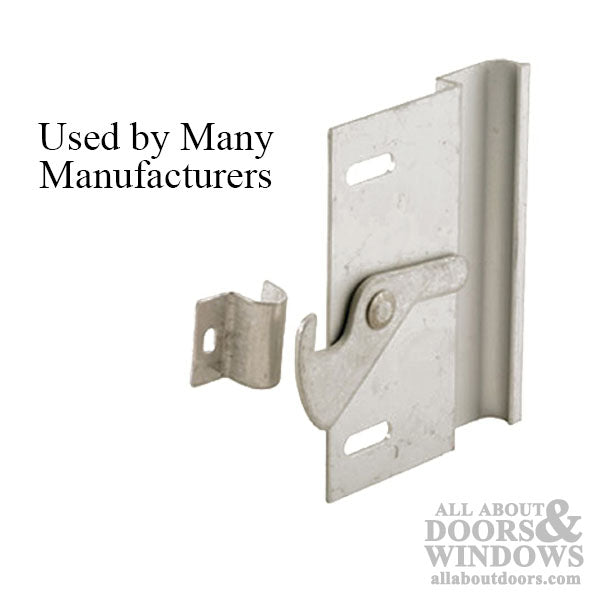 Left Handed Latch & Pull for Sliding Screen Door - Aluminum - Left Handed Latch & Pull for Sliding Screen Door - Aluminum