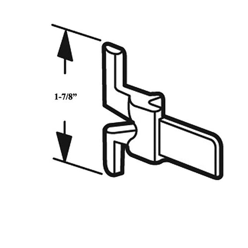 Non-Handed Plastic Latch for Sliding Screen Door - Offwhite - Non-Handed Plastic Latch for Sliding Screen Door - Offwhite