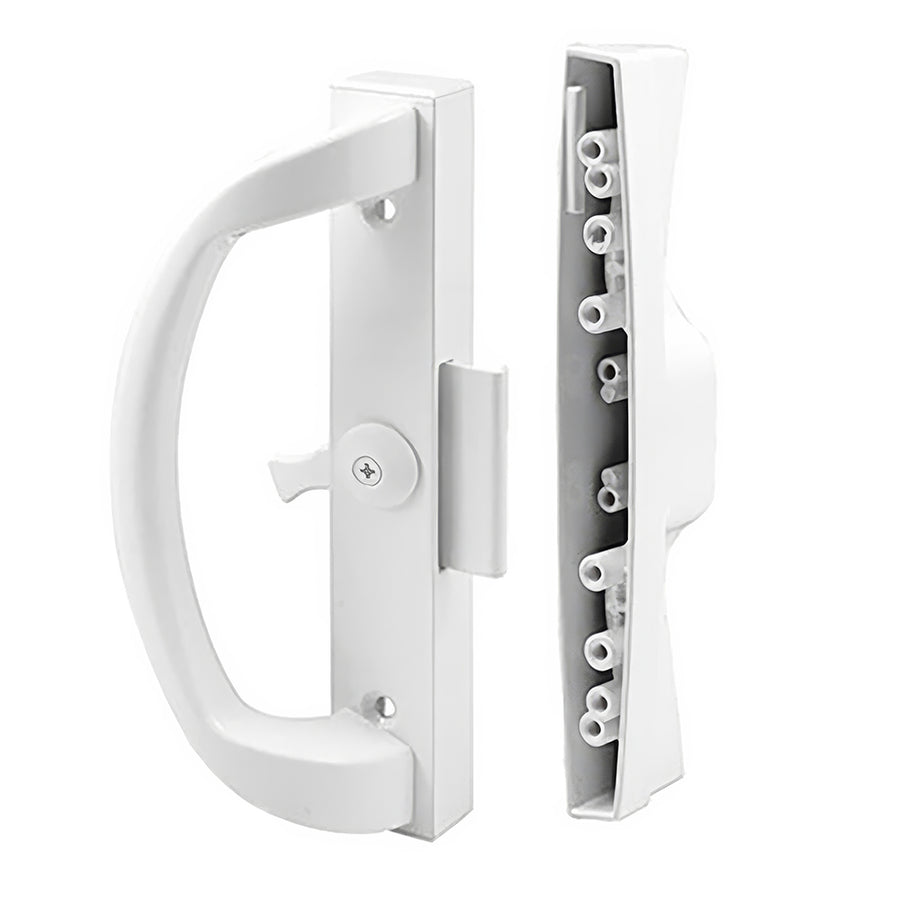 Sliding Patio Door Handle Set Clamp Style 4.9375  Inch Hole Center - Sliding Patio Door Handle Set Clamp Style 4.9375  Inch Hole Center