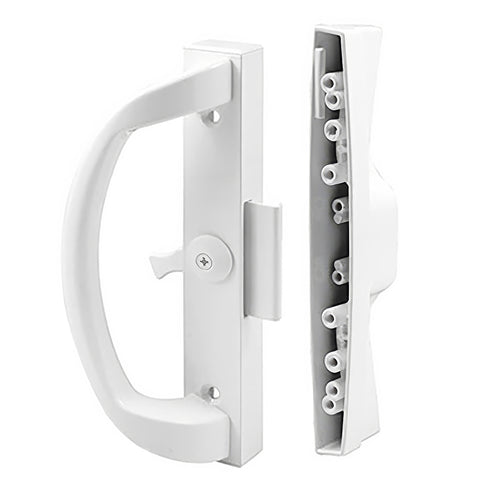 Sliding Patio Door Handle Set Clamp Style 4.9375  Inch Hole Center - Sliding Patio Door Handle Set Clamp Style 4.9375  Inch Hole Center