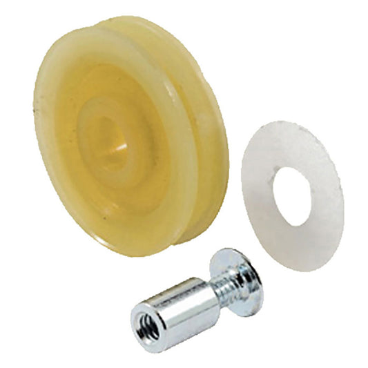 Bottom Mount Guide Roller Assembly with 1.25 Inch Nylon Wheel for Sliding Screen Door