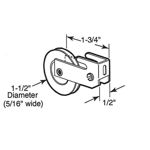 Sliding Patio Door Roller 1.5 Inch Nylon Wheel Diameter with Metal Housing - Sliding Patio Door Roller 1.5 Inch Nylon Wheel Diameter with Metal Housing
