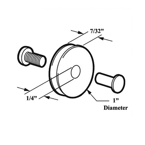 Nylon Wheel For Sliding Screen Doors 1 Inch Nylon Wheel - Nylon Wheel For Sliding Screen Doors 1 Inch Nylon Wheel