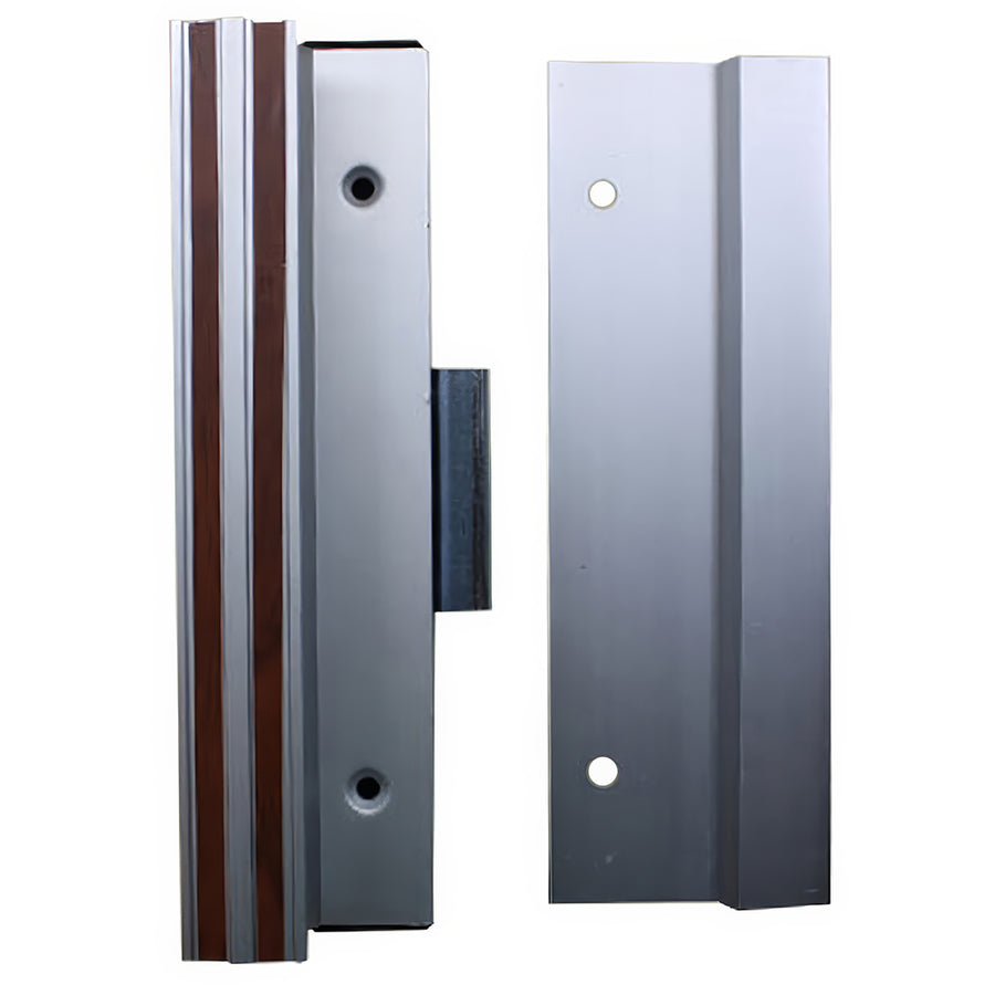 Handle Set for Sliding Patio Doors Extruded Aluminum Inside and Outside Handle Clamp Style Latch - Handle Set for Sliding Patio Doors Extruded Aluminum Inside and Outside Handle Clamp Style Latch