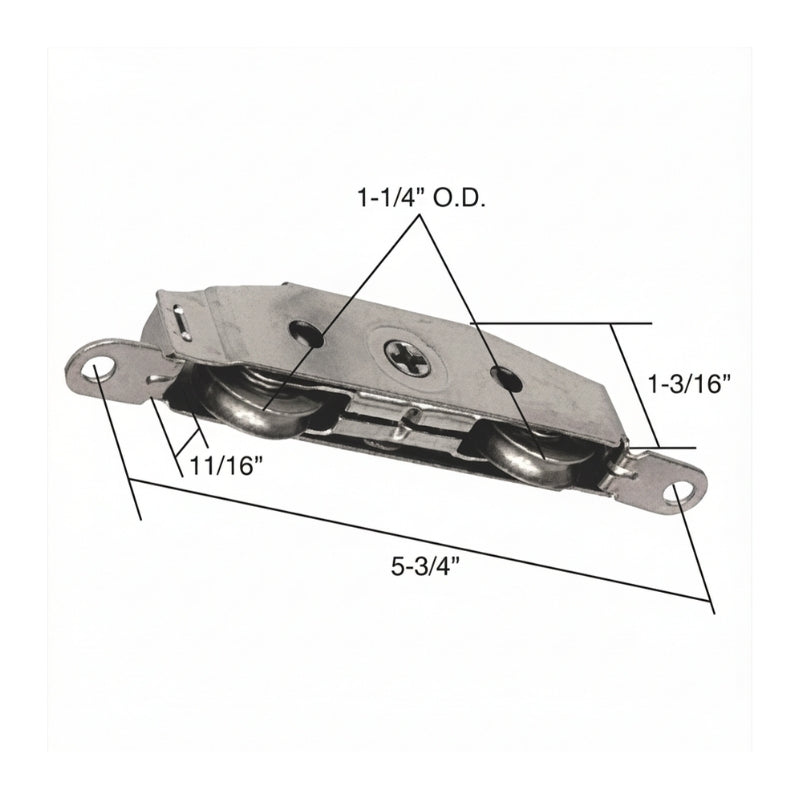 Door Roller for Sliding Patio Door 1.25 Inch Steel Ball Bearing Wheel Diameter Tandem Wheel Door Roller - Door Roller for Sliding Patio Door 1.25 Inch Steel Ball Bearing Wheel Diameter Tandem Wheel Door Roller