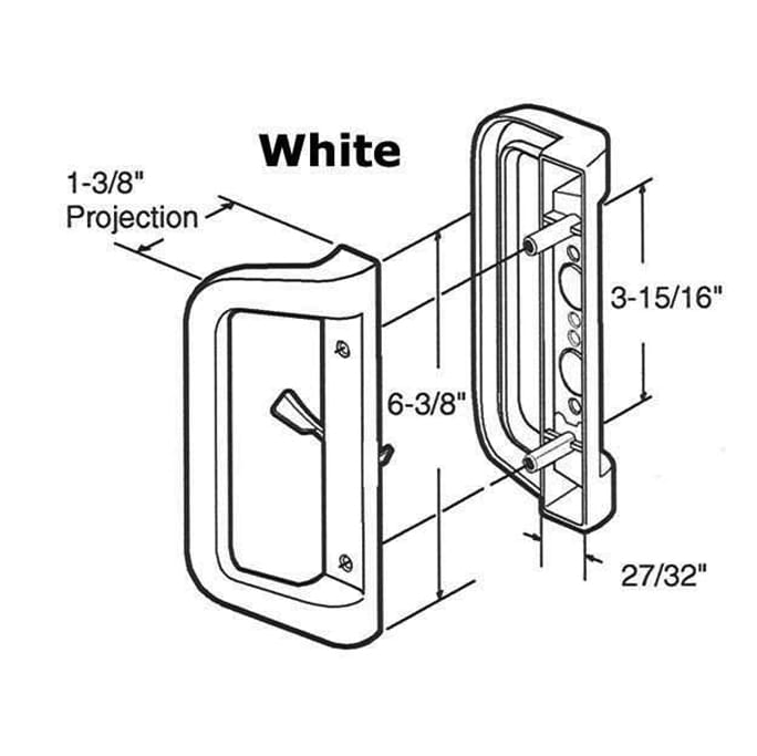 Door Handle For Sliding Glass Patio Door Outside and Inside Handle - Door Handle For Sliding Glass Patio Door Outside and Inside Handle
