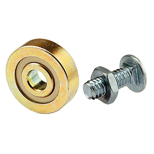 Discontinued - 7/8 Inch Flat Edge Steel Ball Bearing Roller Assembly for Sliding Glass Door - Discontinued - 7/8 Inch Flat Edge Steel Ball Bearing Roller Assembly for Sliding Glass Door