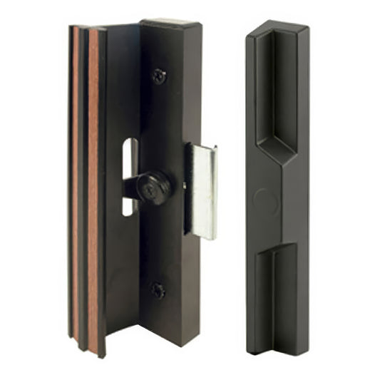 Handle Set for Sliding Patio Doors with Extruded Aluminum Inside Pull Diecast Outside Pull