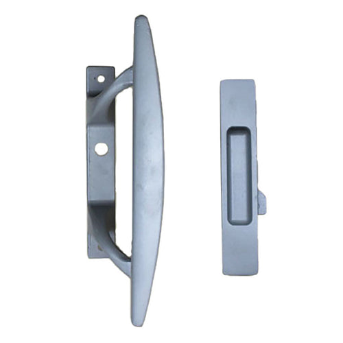 Handle Set for Sliding Patio Door with Diecast Inside Pull Left Hand - Handle Set for Sliding Patio Door with Diecast Inside Pull Left Hand